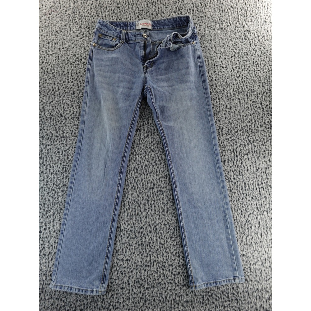 Lie Mozu Jeans Boys Girls Denim Blue Bootcut Size 30